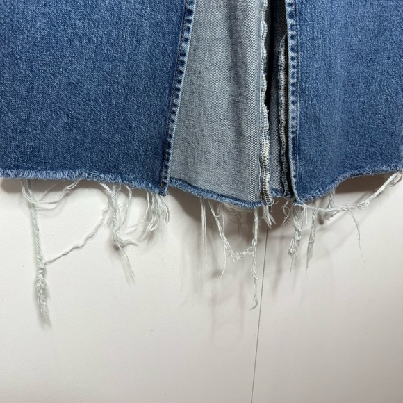 Reformation Tazz Maxi Denim Skirt with Slit - Size 24 - Picture 6 of 13